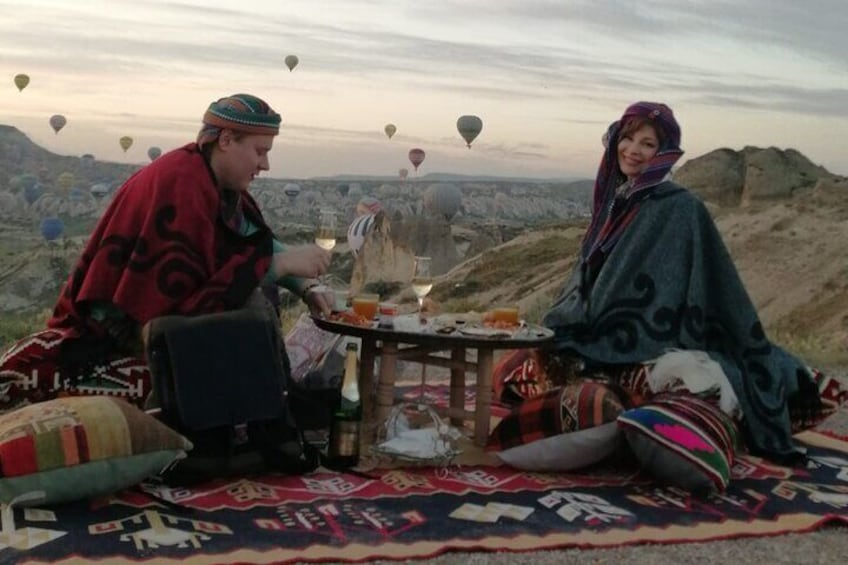 Private Breakfast in the Love Valley in Goreme