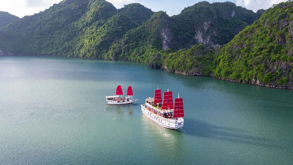 Picture 4 for Activity Ha Long Bay - Bai Tu Long Bay Luxury Boat Tour & Transfer