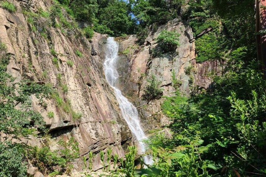 Gamaksan Waterfall nearby Suspension Bridge