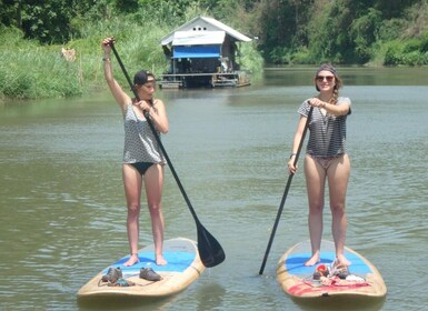 15 km de surf de remo por la jungla del río Ping