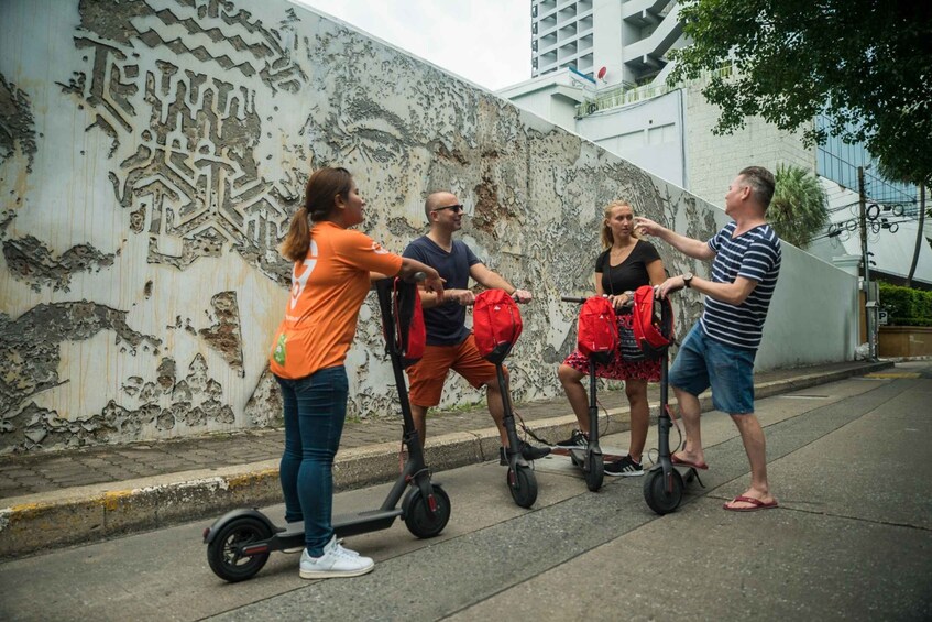 Picture 2 for Activity Unseen Bangkok Electrifying E-Scooter Guided Tour