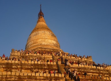 Bagan: Diner bij zonsondergang in de uitkijktoren van Bagan