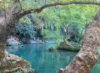 From city of Side: Antalya Old City and Waterfall Day Trip