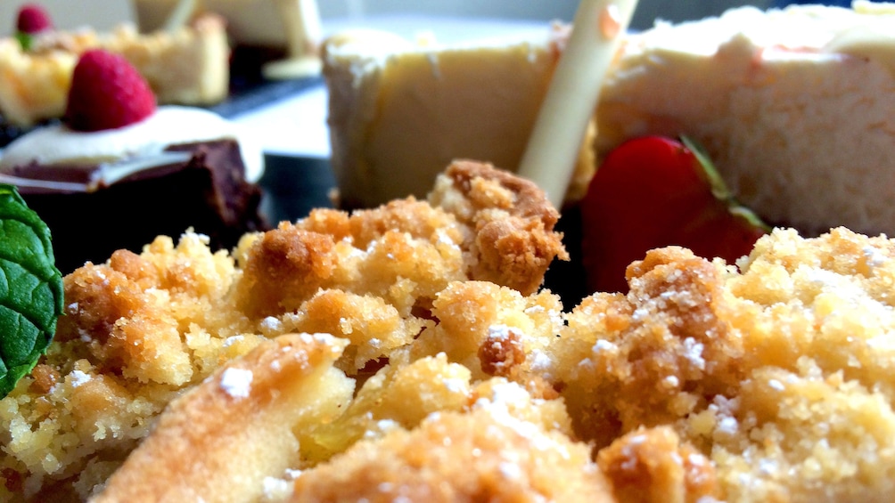 Dessert dishes served in a restaurant in Ireland