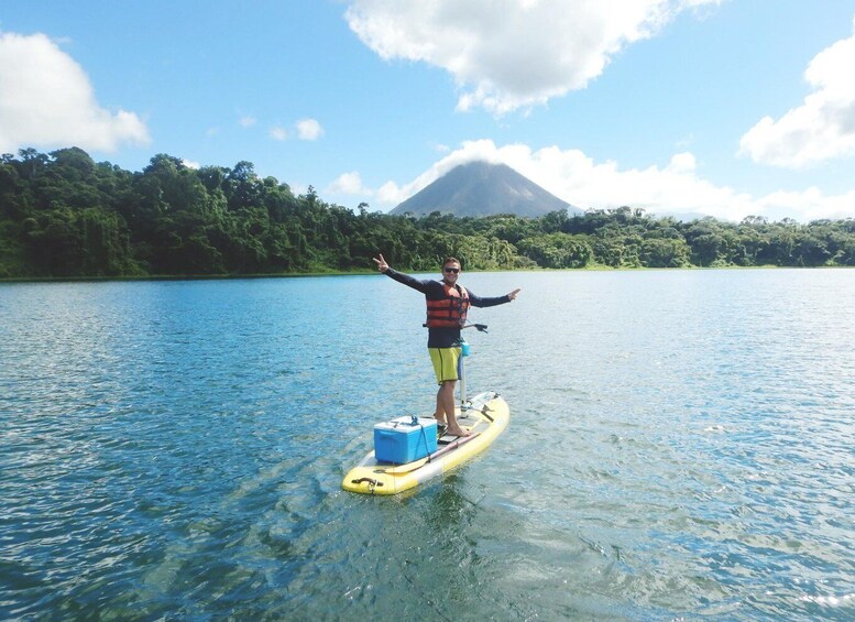 Picture 2 for Activity La Fortuna: Private Pedal Board at Lake Arenal - half day