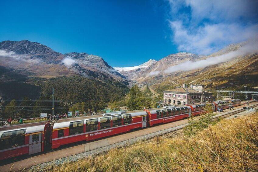 From Como - Alpine Wonders Lunch at Diavolezza and Bernina Train