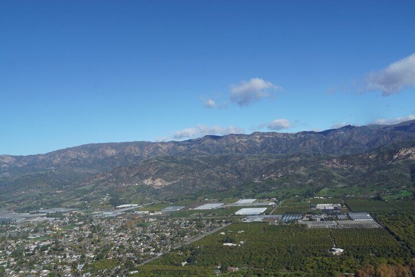 Private Mountain Helicopter Flight above Santa Barbara