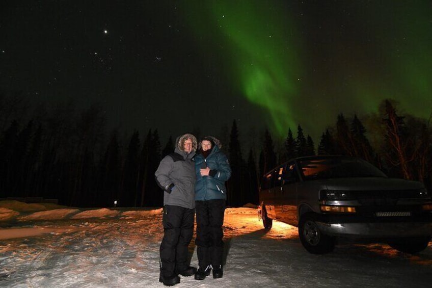 Fairbanks Northern Lights Adventure with free Aurora portraits 