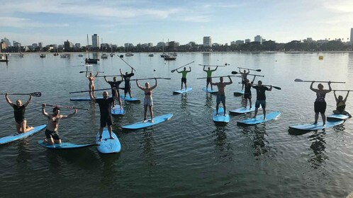 St Kilda : Leçon de groupe pour le stand-up Paddleboarding