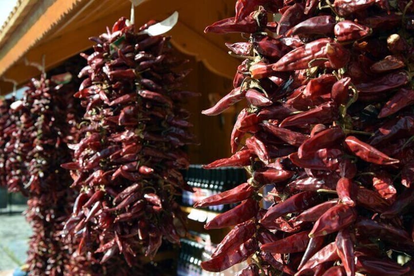 Hungarian Paprika at the stand