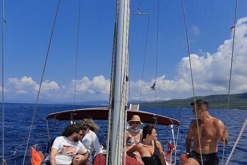 Private Day SailBoat Tour Visit to Halkidiki 
