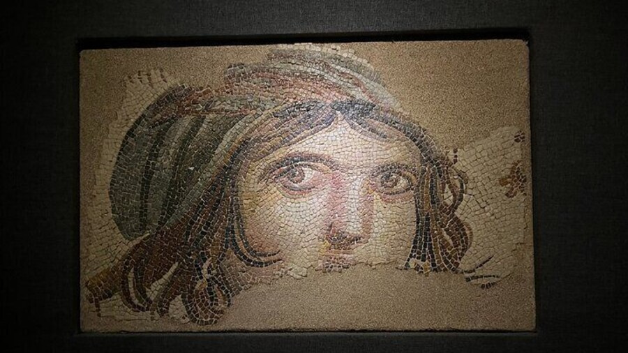 Zeugma Mosaic Museum - Gipsy Girl Mosaic
