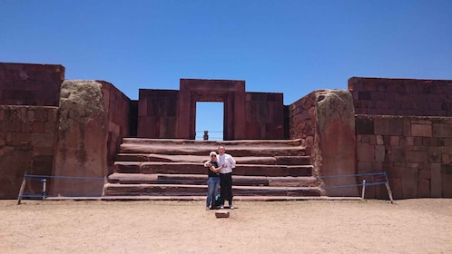 From La Paz: Tiwanaku and Lake Titicaca One-Day Tour