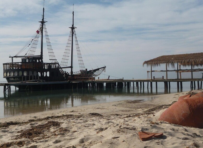 Picture 2 for Activity From Djerba: Flamingo Island by Pirate Ship with Lunch