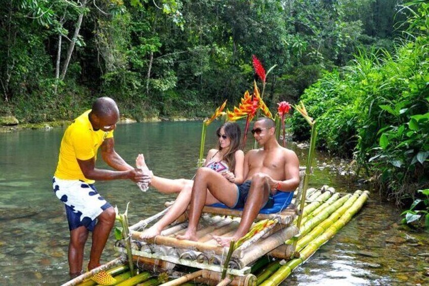 Bamboo Rafting Feet and Body Massage