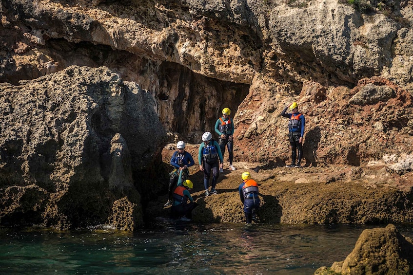 Picture 2 for Activity Arrábida Natural Park: Coasteering Trip with Speedboat Ride