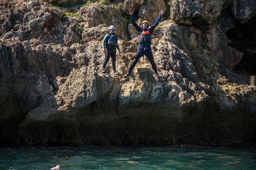 Picture 3 for Activity Arrábida Natural Park: Coasteering Trip with Speedboat Ride