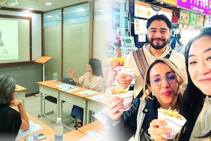 Korean Language Class and Foodie Tour in Seoul