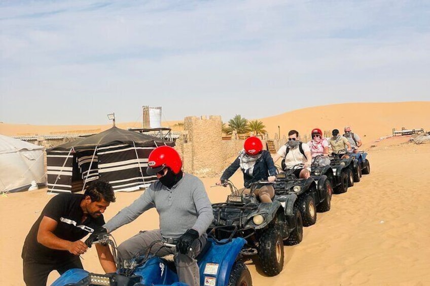 Abu Dhabi Evening Desert Safari, Quad Bike, BBQ and Live Shows