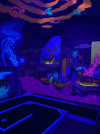 Picture 3 for Activity Prague: Glow Golf Mini Golf Game by UV Light