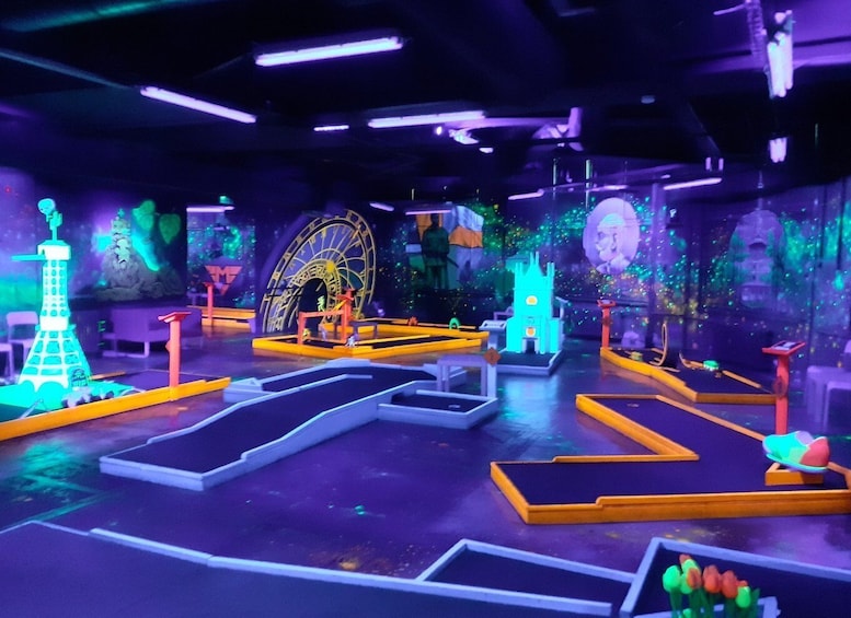 Picture 1 for Activity Prague: Glow Golf Mini Golf Game by UV Light