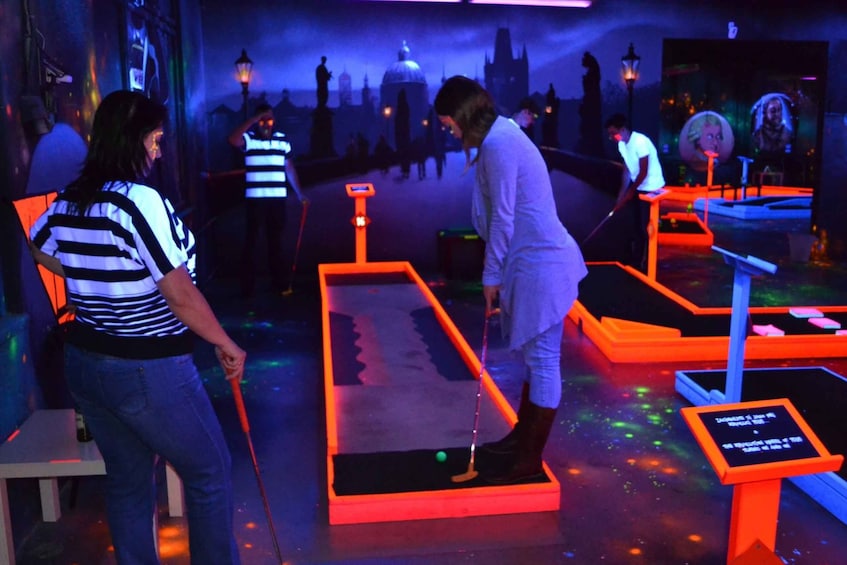 Picture 2 for Activity Prague: Glow Golf Mini Golf Game by UV Light