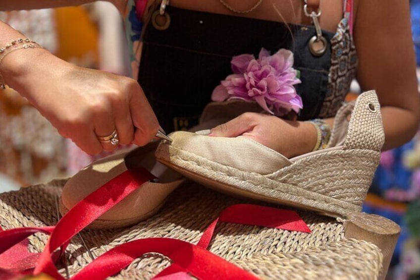 Marbella Traditional Espadrilles Shoe Making Experience 