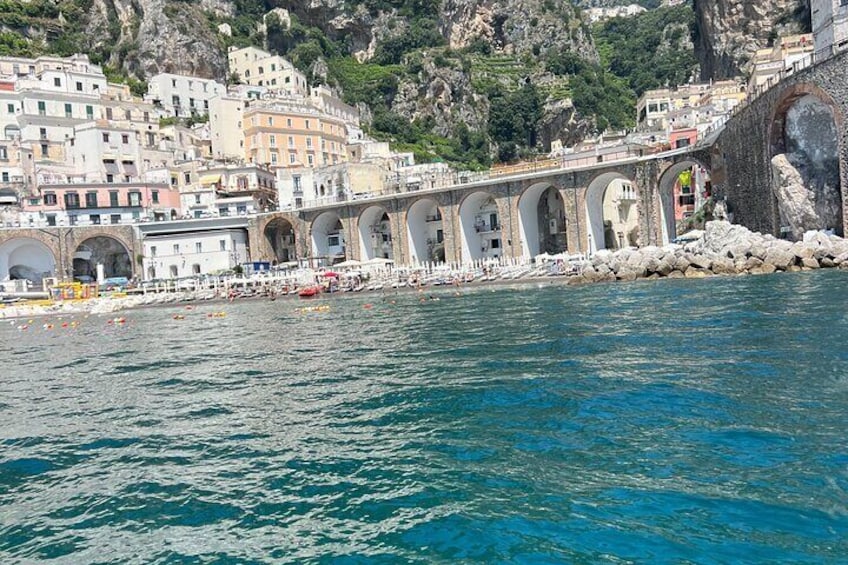 Salerno day by boat to explore the Amalfi Coast