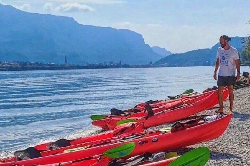 Guided kayak tour on Lake Como (Lecco)