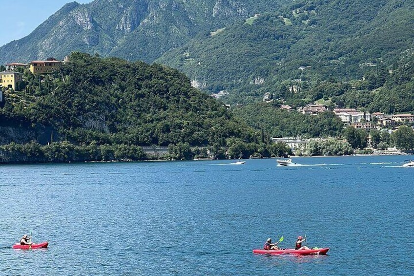 Guided kayak tour on Lake Como (Lecco)