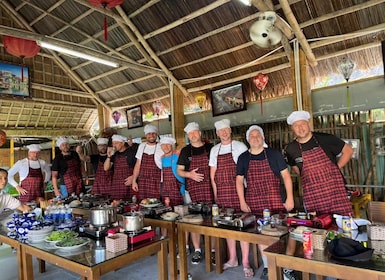 Market Tour - Cooking Class - Coconut Boat Riding