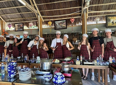 Market Tour - Cooking Class - Coconut Boat Riding