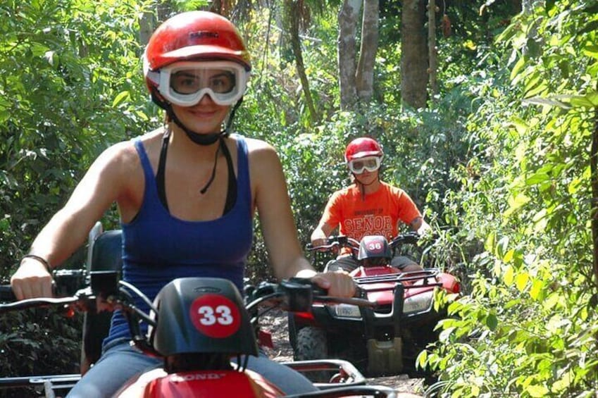 Cozumel ATVs, El Cedral Ruins, Cenote Jade, and Tequila