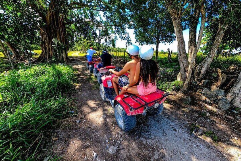 Cozumel ATVs, El Cedral Ruins, Cenote Jade, and Tequila