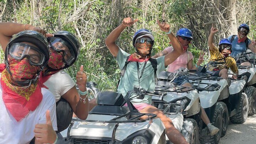 Cozumel ATVs, El Cedral Ruins, Cenote Jade, and Tequila