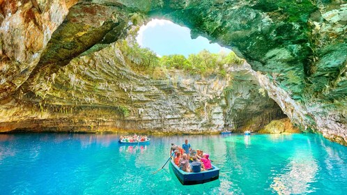 Cefalonia: degustación de vinos, Melissani, Drogarati y Fiscardo