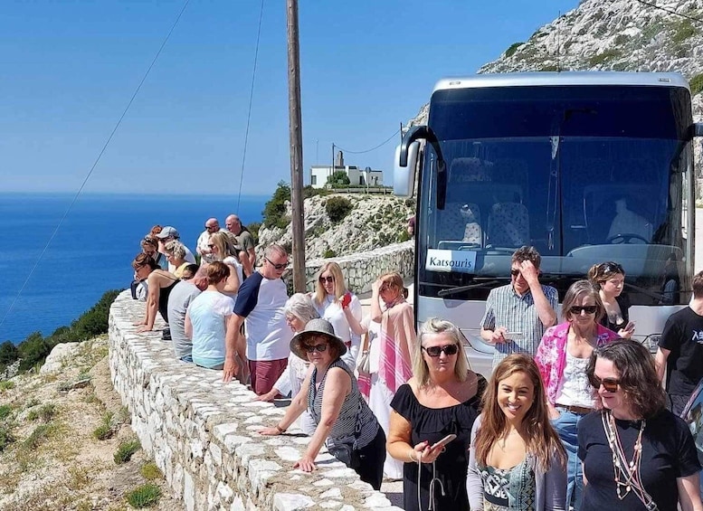 Picture 2 for Activity Kefalonia: Island Bus Tour with Wine Tasting
