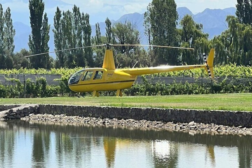 Private Helicopter Tour to Visit Wineries in Mendoza