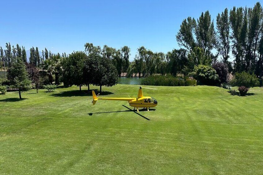 Private Helicopter Tour to Visit Wineries in Mendoza