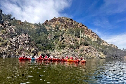 Extended 3 Hour Canyon & Cliffside Kayaking on Saguaro Lake