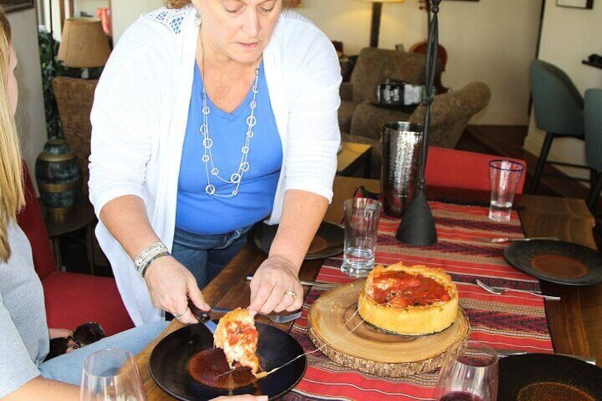 Private Chicago-style deep dish pizza or pasta making class