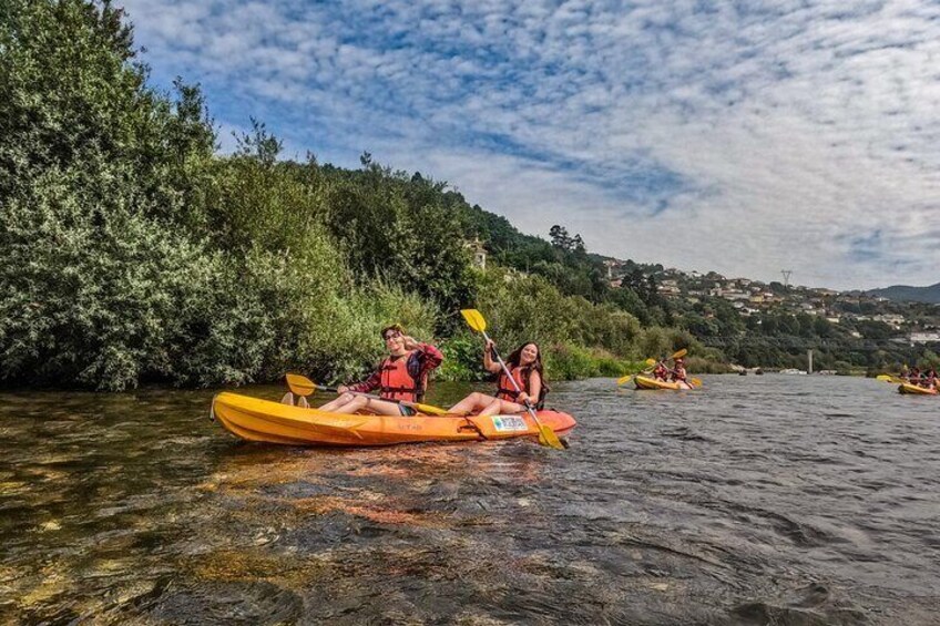 Canoeing on the Mondego River