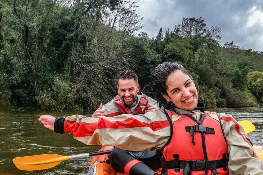 Canoeing on the Mondego River