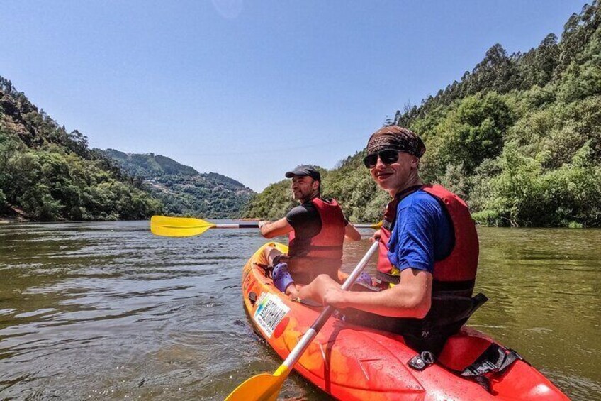 Canoeing on the Mondego River