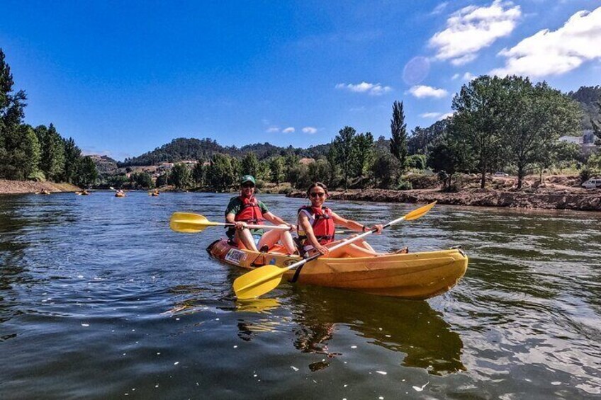 Canoeing on the Mondego River