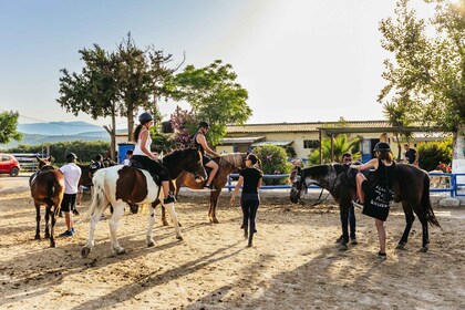 Héraklion : Finikia Horse Riding Tour avec déjeuner ou dîner