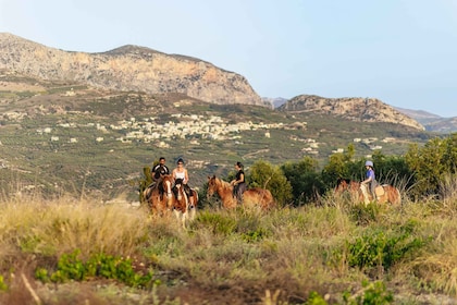 Heraklion: Tour di Finikia a cavallo con pranzo o cena