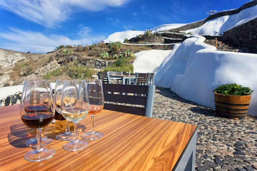 Picture 1 for Activity Santorini: Wine Tasting Tour to 3 Wineries with Transfer