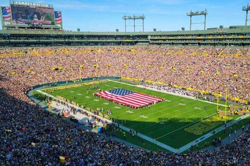 Green Bay Packers Football Game at Lambeau Field