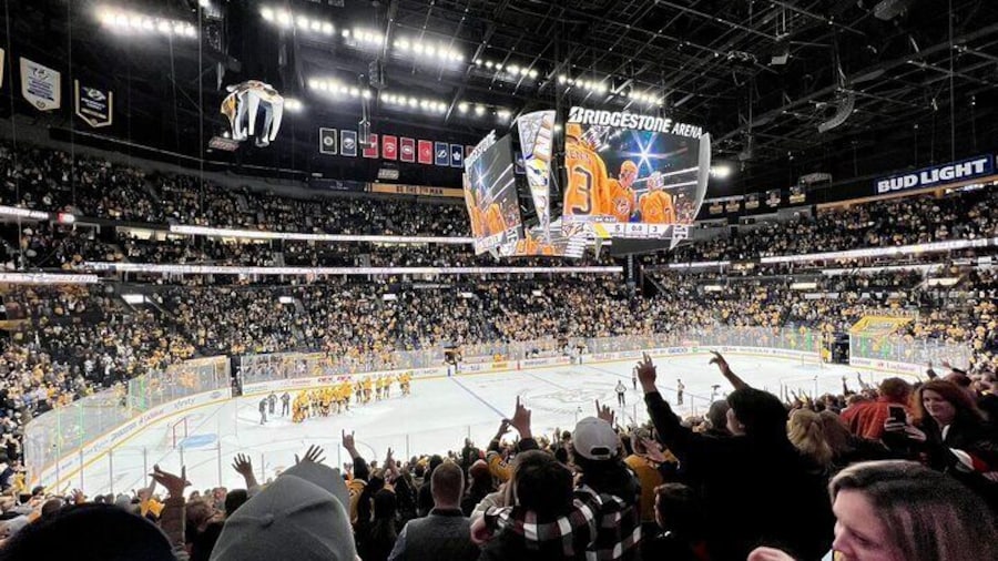 Nashville Predators Ice Hockey Game at Bridgestone Arena